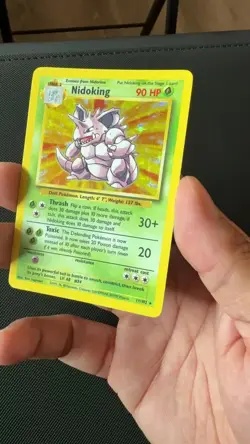 Pokemon TCG Nidoking Base Set Holo Unlimited Rare Card 11/102 LP Condition - Image 2