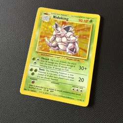 Pokemon TCG Nidoking Base Set Holo Unlimited Rare Card 11/102 LP Condition - Image 3