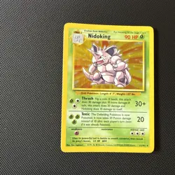 Pokemon TCG Nidoking Base Set Holo Unlimited Rare Card 11/102 LP Condition - Image 4