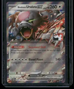 Pokemon TCG Bloodmoon Ursaluna ex Prize Pack 141/167 Promo Card - Image 1