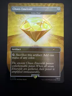 Chaos Emerald (Lotus Petal) Yellow 7035 Secret Lair Drop Sonic Bonus MTG NM - Image 1