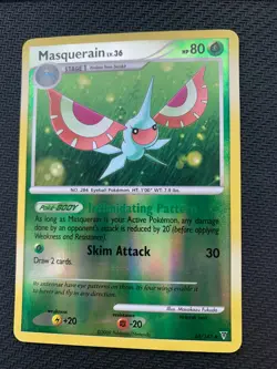Masquerain 68/147 Reverse Holo Pokemon Card - Platinum Supreme Victors set - MP - Image 2