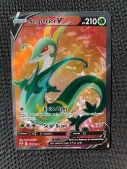 Serperior V 170/195 Full Art Pokemon Card - Sw&Sh Silver Tempest Set - NM - Image 1