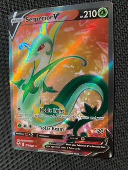 Serperior V 170/195 Full Art Pokemon Card - Sw&Sh Silver Tempest Set - NM - Image 2