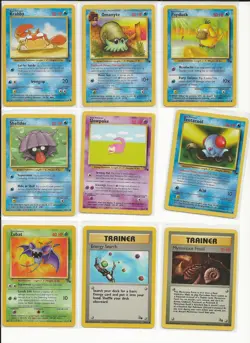Pokemon TCG Fossil 18 Card Lot Ungraded Excellent Condition - Image 2