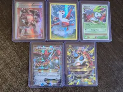 Pokemon Card Lot Full Arts Ex X Rares 5 Cards Holos - Image 1