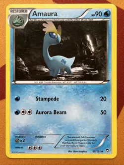 Pokemon Card - Amaura - Uncommon (25/111) Furious Fists *HP* - Image 1