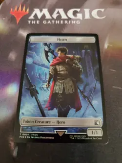 Mtg. Hero #0007 / Treasure Double-Sided Token. Foil. Final Fantasy. Nm - Image 1
