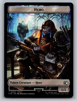 Magic: The Gathering - Final Fantasy #4 Hero / Food Double-Sided Token - Image 1