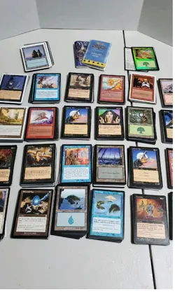 Large Vtg Magic The Gathering Lot Of 627 Cards 1993-2001 Mtg 1 Foil - Image 1