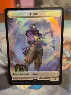 FOIL 0008 Hero Creature 0023 Treasure Artifact Token Final Fantasy MTG Card FIN - Image 1