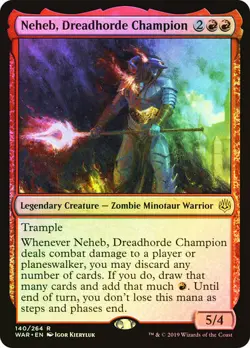Magic The Gathering MTG NEHEB, DREADHORDE CHAMPION FOIL War of the Spark NM - Image 1