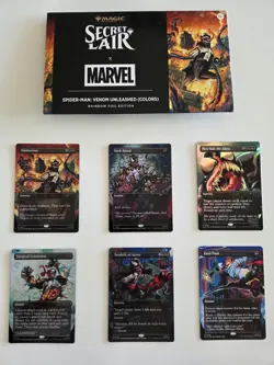 MTG Secret Lair Spider-Man: Venom Unleashed (Colors) Rainbow Foil - Image 1