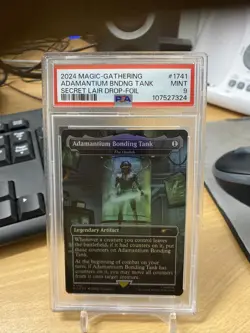 Adamantium Bonding Tank - The Ozolith (Foil) Secret Lair Foil Mtg PSA 9 Mint - Image 1