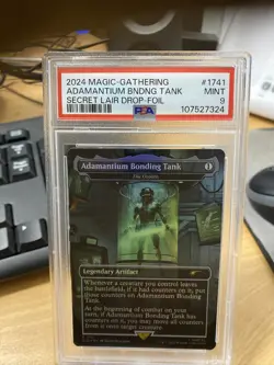 Adamantium Bonding Tank - The Ozolith (Foil) Secret Lair Foil Mtg PSA 9 Mint - Image 2