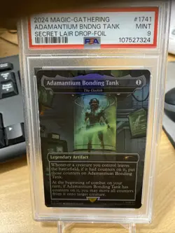 Adamantium Bonding Tank - The Ozolith (Foil) Secret Lair Foil Mtg PSA 9 Mint - Image 3