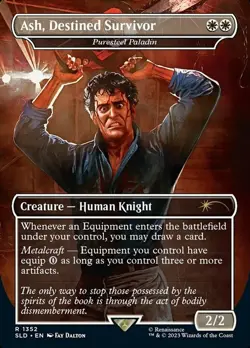 Near Mint x 1 Ash, Destined Survivor - Puresteel Paladin - Foil Secret Lair Drop - Image 1