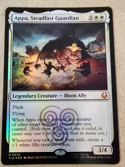 Appa, Steadfast Guardian - #10 Foil - Avatar: The Last Airbender - Mtg - Image 1