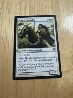 MTG Magic the Gathering Knight Exemplar (14/82) DD Knights vs. Dragons MP - Image 1