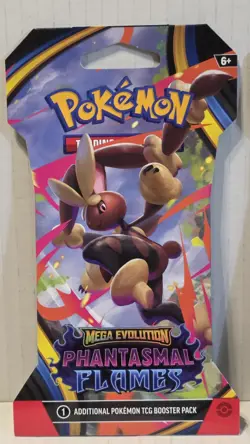 Pokemon Mega Evolution Phantasmal Flames Lot Of 3 Sleeved Booster Pack - Image 2