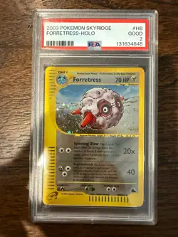 2003 Pokemon Skyridge Forretress Holo H8/H32 PSA 2 - Image 1