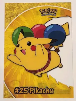 Topps Pokemon TV Animation Edition Pikachu Balloon Art Card #25 - PC1 - Image 1