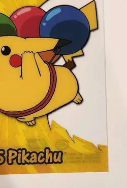 Topps Pokemon TV Animation Edition Pikachu Balloon Art Card #25 - PC1 - Image 3