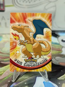 Charizard #06 Pokemon Topps Series 1 1999 LP Black Logo!! - Image 1