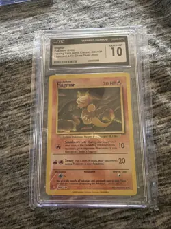 “CGC 10 GEM MINT Magmar Holo 006/034 Charizard & Ho-Oh ex Pokemon Card” - Image 1