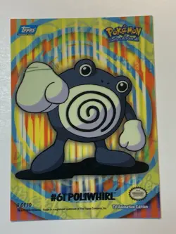 2000 Topps Pokemon TV Poliwhirl #61 Stick-Ons Sticker 3 of 10 (C) - Image 1