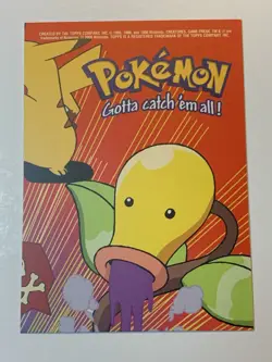 2000 Topps Pokemon TV Geodude #74 (D) Stick-Ons Sticker 7 of 10 - Image 2