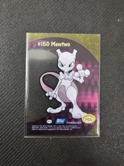 Mewtwo Clear Card PC5 Blue Logo Topps Pokemon Card LP - Image 2