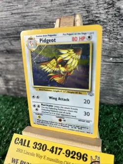 Pidgeot 8/64 MP! Holo Rare Jungle Set Unlimited Edition Pokemon Card 1999 WOTC - Image 2