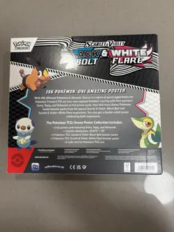 POKEMON SV10.5 BLACK BOLT WHITE FLARE POSTER COLLECTION BOX SEALED - Image 2