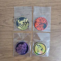 4x Pokemon Coin for Pokemon Card Game Bundle Acremie Pikachu - Image 1