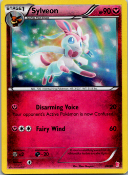 Pokemon TCG Sylveon 30/30 XY Trainer Kit English 2014 Holo Rare Card - Image 1