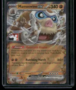 Pokemon TCG Mamoswine ex Prize Pack 079/159 Promo Card - Image 1