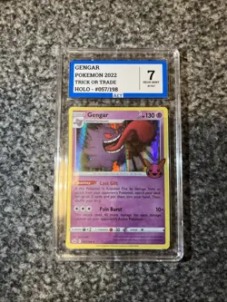 Pokemon Gengar Holo Trick Or Trade #057/198 Grade 7 AEY - Image 1