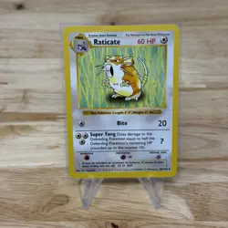 Raticate 40/102 Shadowless Base Set Uncommon 1999 English Pokemon TCG WoTC - Image 1