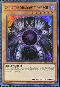 Caius the Shadow Monarch OP19-EN004 OTS Tournament Pack 19 Unlimited Yugioh - Image 1