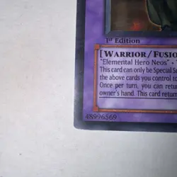 Yugioh Elemental Hero Grand Neos STON-EN035 1st Edition Ultimate Rare Near Mint - Image 2