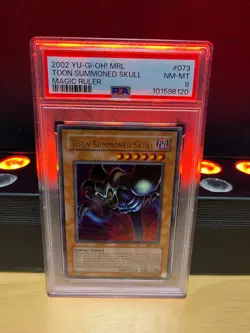 2002 YU-GI-OH! MRL-MAGIC RULER #073 TOON SUMMONED SKULL PSA 8 - Image 1