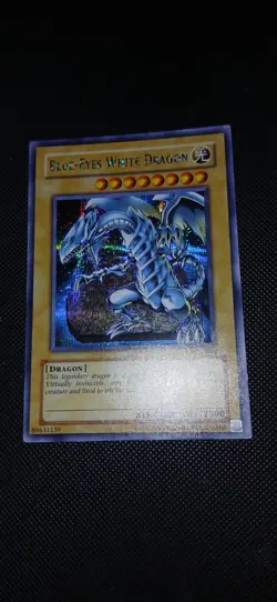 Yugioh Pck-001 Promo Secret Rare Blue-eyes White Dragon - Image 1