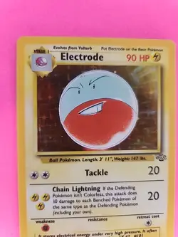 Electrode Jungle Holo Pokemon Card Base WOTC NM - Image 2