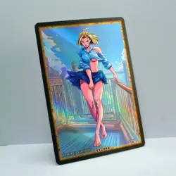 CAMMY WHITE Waifu Anime Card LIMITED 1/1 Custom TCG Holo T12048 - Image 2