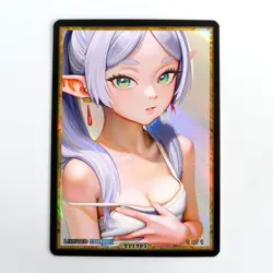 FRIEREN Waifu Anime Card LIMITED 1/1 Custom TCG Holo Goddess Story ACG T11985 - Image 1