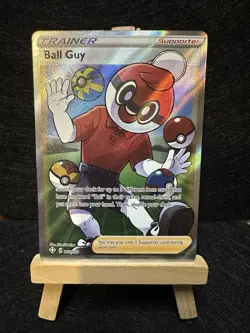 Pokemon TCG Ball Guy Shining Fates Holo Ultra Rare Card 065/072 NM - Image 1