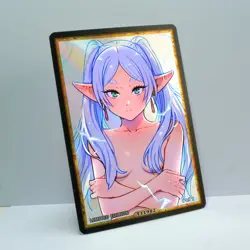 FRIEREN Waifu Anime Card LIMITED 1/1 Custom TCG Holo Goddess Story ACG T11982 - Image 2