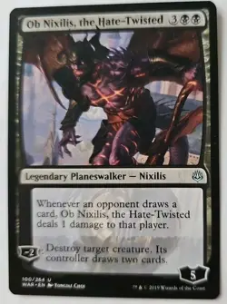 MTG Magic The Gathering Card Ob Nixilis, the Hate-Twisted Legendary Planeswalker - Image 1