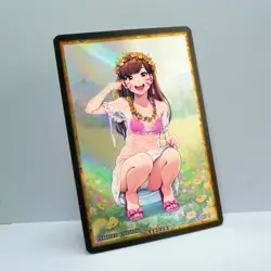 D.VA Waifu Anime Card LIMITED 1/1 Custom TCG Holo Goddess Story ACG T12053 - Image 2